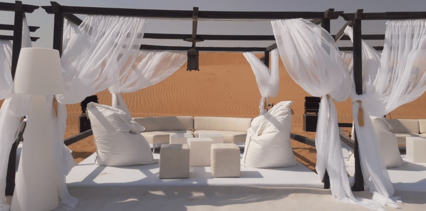 White Color Furniture for Rent
